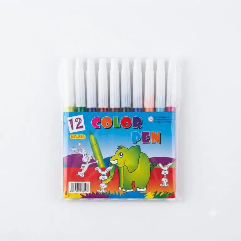 12-color felt-tip pens
