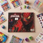 دفتر رسم سبايدرمان 40 ورقة سلك