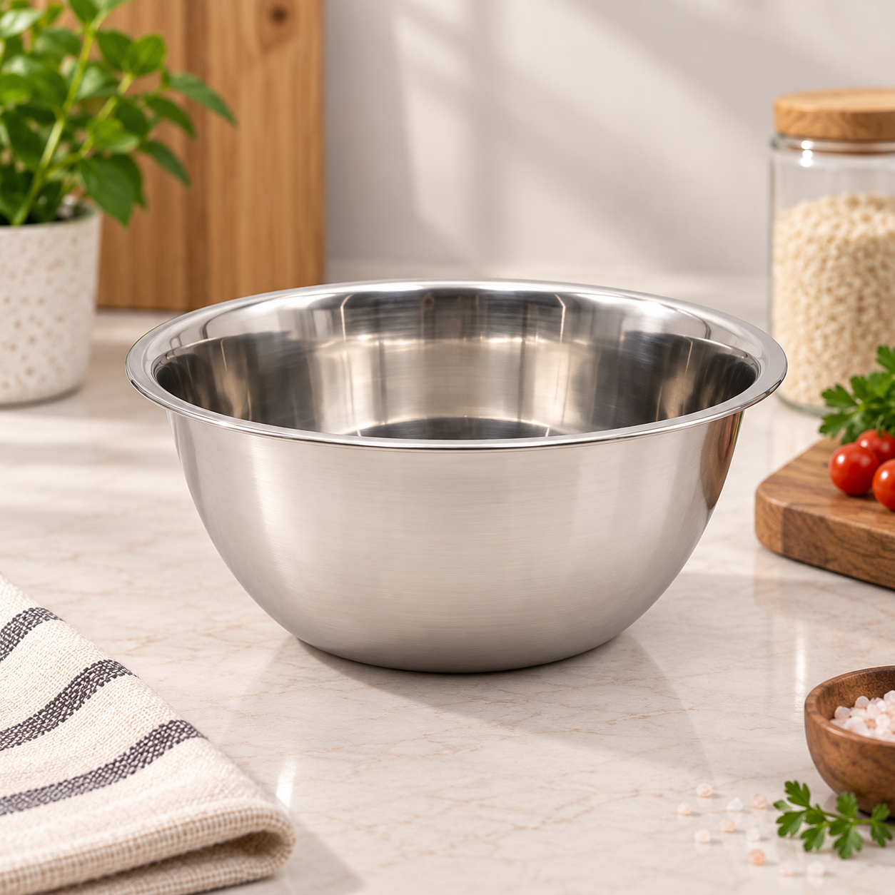 Stainless Steel Bowl – 30 cm